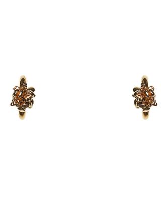 Gold-tone hoop earrings with hematite beads FABIANA FILIPPI