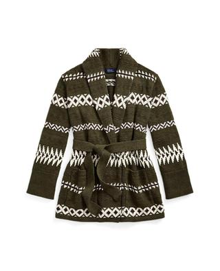 Geometric motif shawl collar cardigan POLO RALPH LAUREN