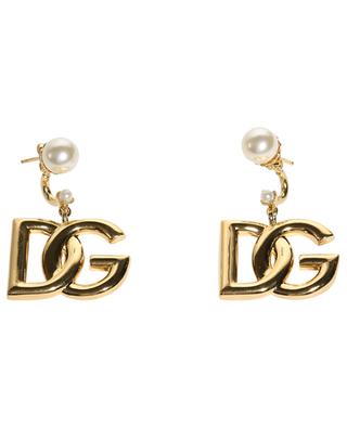 Clous d'oreilles dorées ornées de perles DG DOLCE & GABBANA
