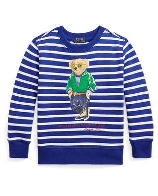 Polo Bear striped boy's sweatshirt POLO RALPH LAUREN