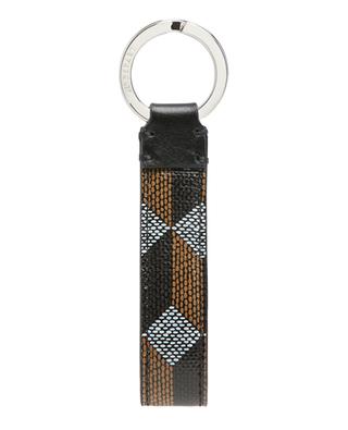 Monogram canvas and leather key ring AU DEPART