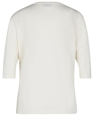 Fliessendes T-Shirt mit V-Ausschnitt und Dreiviertel-Fledermausärmel BONGENIE GRIEDER