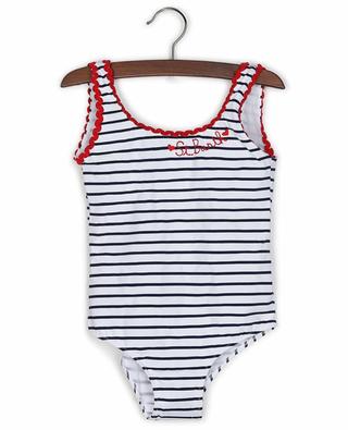 Cara Love girls' striped swimsuit MC2 SAINT BARTH