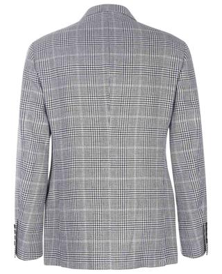Tradition Prince of Wales deconstructed linen, wool and silk blazer BRUNELLO CUCINELLI