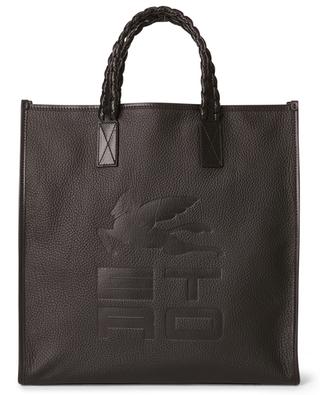 ETRO CUBE logo adorned leather tote bag ETRO