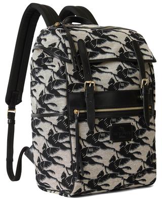 Pegaso brocade and leather backpack ETRO