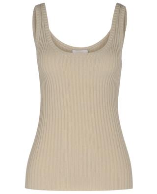 Wool and cashmere rib knit tank top CHLOE