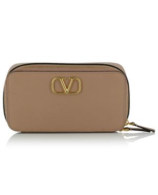 VLogo Signature mini grained leather shoulder bag VALENTINO