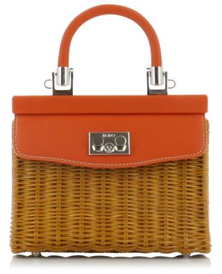 Willow braded handbag with leather details RODO