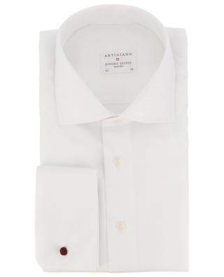 Leonardo Uma Pin Point cotton long-sleeved shirt ARTIGIANO