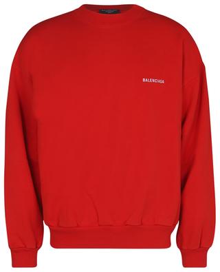 Rundhals-Sweatshirt mit Stickerei Medium Fit Logo BALENCIAGA