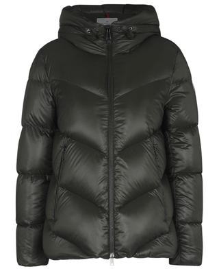 Chambon glossy nylon short hooded down jacket MONCLER