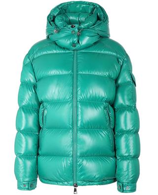 Maire hooded short glossy nylon down jacket MONCLER