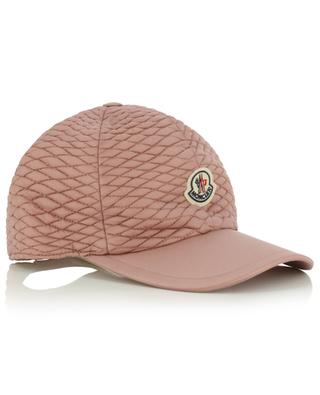 Baseball cap in diamond quilted nylon with rooster logo MONCLER