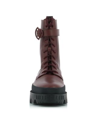 Carinne lug sole leather lace-up ankle boots MONCLER