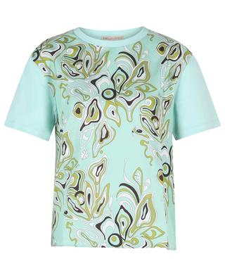 Africana printed cotton and silk T-shirt EMILIO PUCCI
