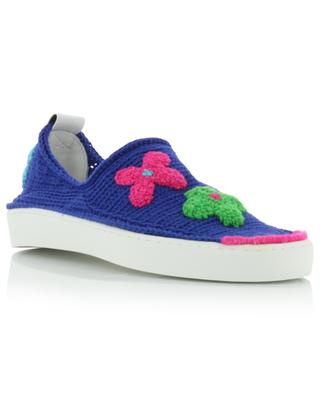 Poetic Flowers crochet slip-on sneakers AMROSE