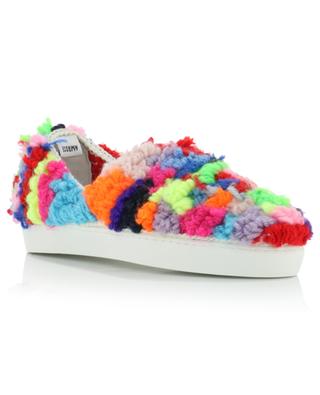 Gehäkelte Slip-on-Sneakers Multicolor Fluffy AMROSE