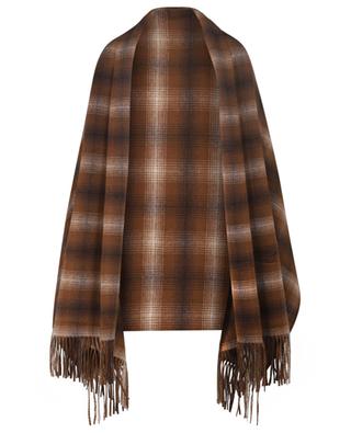 Checked wool poncho TWINSET