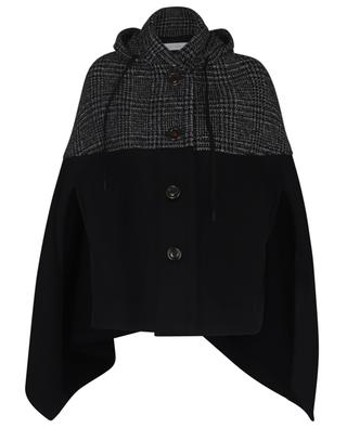 Hooded graphic wool cape SEE BY CHLOE