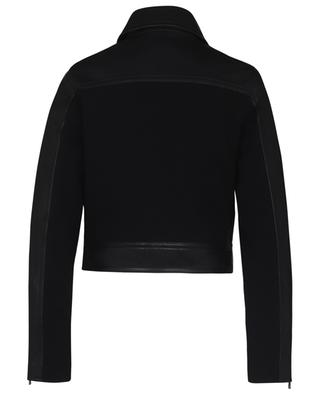 Cropped knit and lambskin biker jacket SEE BY CHLOE
