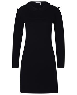 Long-sleeved mini knit dress with Peter Pan collar SEE BY CHLOE