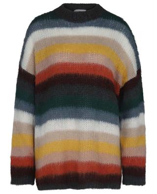 Gestreifter Oversize-Pullover aus Alpaka Regenbogen SEE BY CHLOE