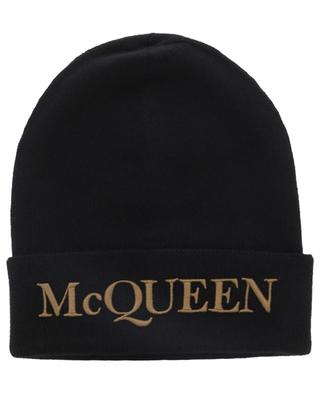 McQueen embroidered cashmere beanie ALEXANDER MC QUEEN
