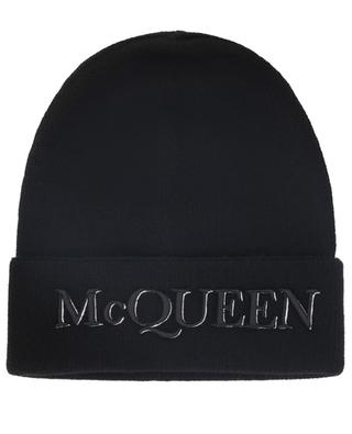 Mütze aus Kaschmir mit Stickerei McQueen ALEXANDER MC QUEEN