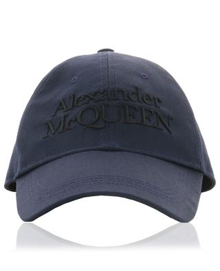 Casquette en gabardine brodée Alexander McQueen Signature ALEXANDER MC QUEEN
