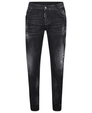 Slim-Fit-Jeans aus Baumwolle Skater Black Ripped DSQUARED2