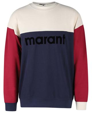 Sweat-shirt colour block en coton piqué Aftone ISABEL MARANT