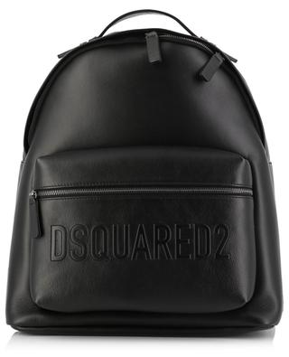 Rucksack aus Leder mit Logoprägung DSQUARED2