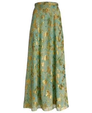Long silk and lurex floral skirt ETRO