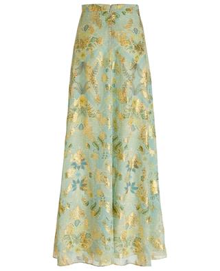 Long silk and lurex floral skirt ETRO