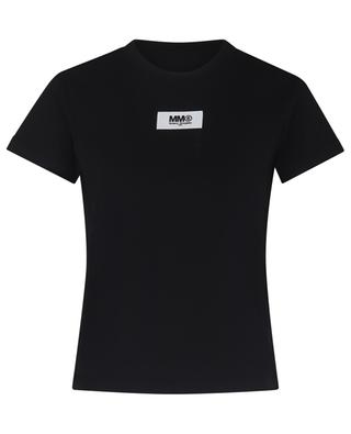 T-shirt à manches courtes en coton motif logo MM6