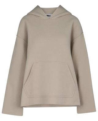 Woollen hooded sweatshirt MM6