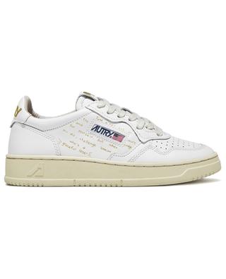 Medalist low-top lace-up sneakers in smooth leather AUTRY