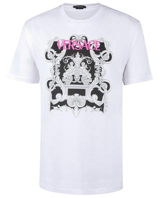 Silver Baroque Mitchel Fit printed short-sleeved T-shirt VERSACE