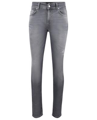Paxtyn Selected Grey cotton skinny jeans 7 FOR ALL MANKIND