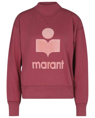 Moby logo printed boxy sweatshirt with stand-up collar ISABEL MARANT ETOILE