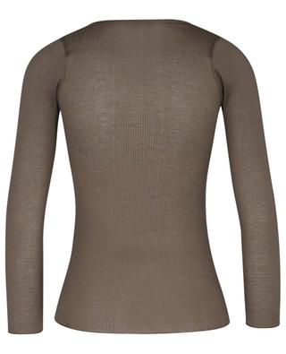 Lamylic long-sleeved rib knit henley T-shirt ISABEL MARANT ETOILE
