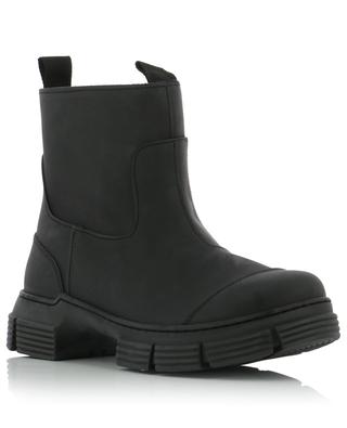 City recycled rubber ankle boots GANNI