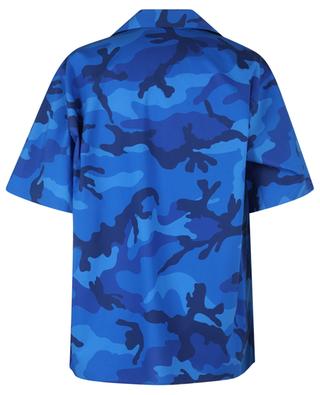 Kurzarm-Bowling-Hemd mit Print Camouflage VALENTINO