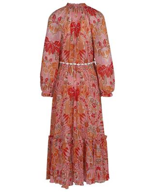 Langes Kleid aus bedrucktem Georgette Violet Maxi ZIMMERMANN