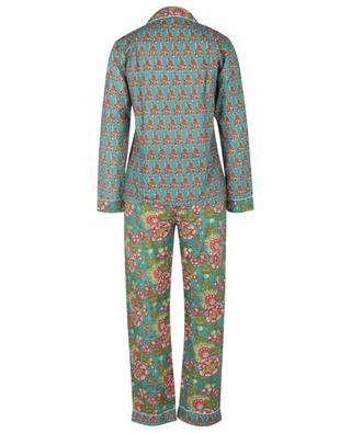 Indien Fleuri Bleu Canard cotton pyjamas CAROLINE DE BENOIST