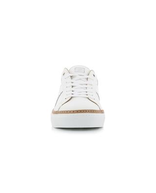 Ava leather lace-up flat sneakers RUBIROSA