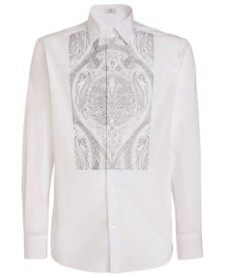 Poplin shirt with embroidered front bib ETRO