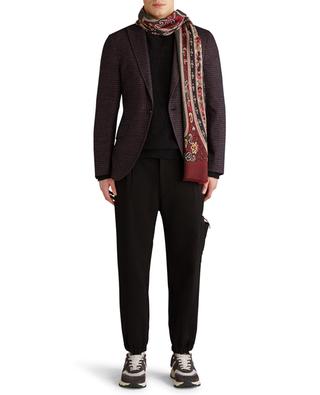 Shaal-Nur Colour Block Paisley wool and silk scarf ETRO