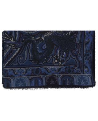 Delhy Paisley Dragon cashmere and silk scarf ETRO